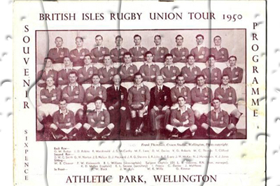 1950 Wellington v British Isles  Rugby Programme